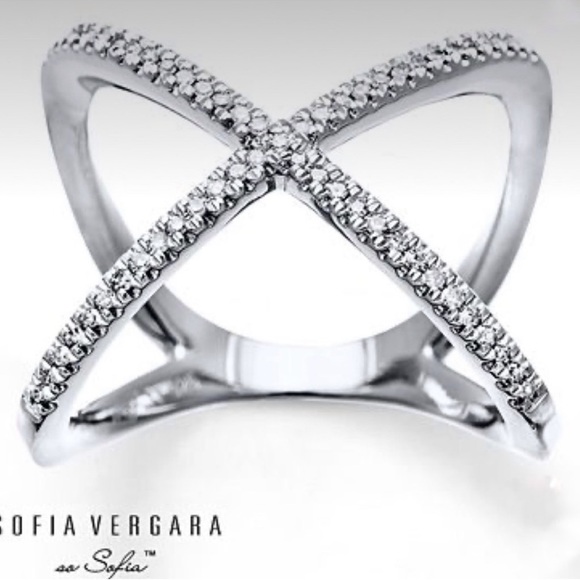Diamond X CrissCross Ring By Sofia Vergara from Kay Jeweler’s - Picture 1 of 8
